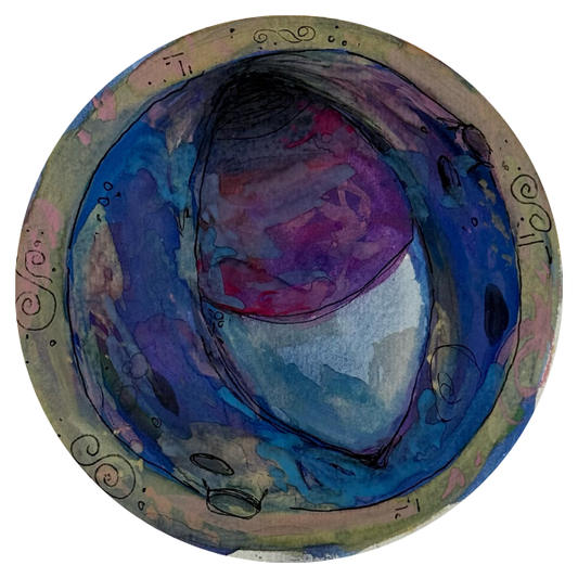 'Eye' round sticker.